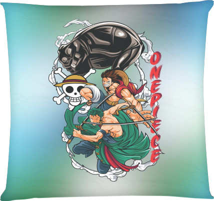 Square Throw Pillow - One Piece  29 - Mfest