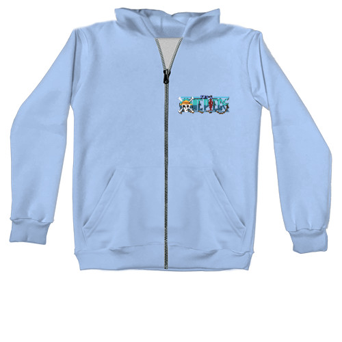 Kids' Zip-through Hoodie - One Piece logo - Mfest