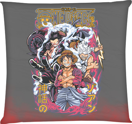 Square Throw Pillow - Monkey D. Luffy - Mfest