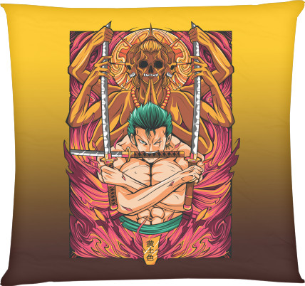 Square Throw Pillow - One Piece 27 - Mfest