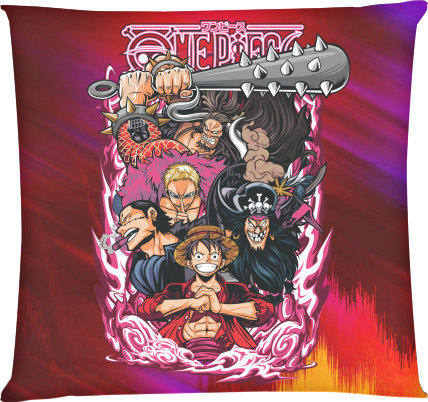 Square Throw Pillow - One Piece 28 - Mfest