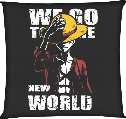 Square Throw Pillow - One Piece 33 - Mfest