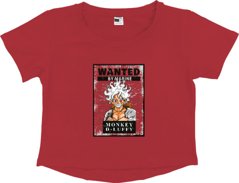 Women's Cropped Premium T-Shirt - One Piece Luffy - Mfest