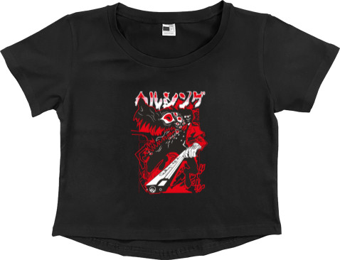 Women's Cropped Premium T-Shirt - Alucard 2 - Mfest