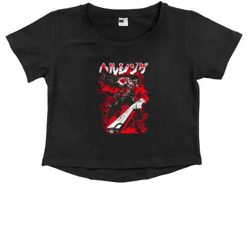 Kids' Premium Cropped T-Shirt - Alucard 2 - Mfest