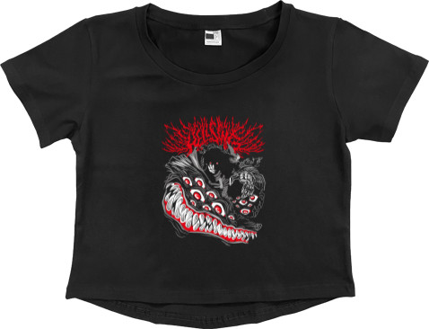 Women's Cropped Premium T-Shirt - Alucard 3 - Mfest