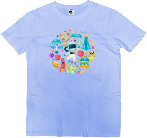 Men’s Premium T-Shirt - Space Color Composition - Mfest