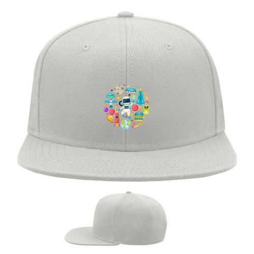 Snapback Baseball Cap - Space Color Composition - Mfest