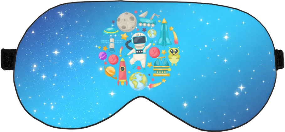 Sleep Mask 3D - Space Color Composition - Mfest