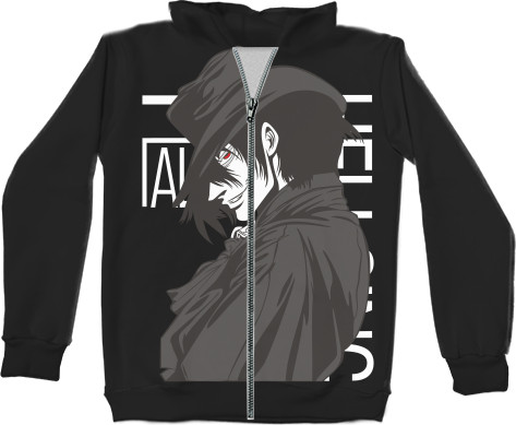 Kids' Zip-through Hoodie 3D - Hellsing - Mfest