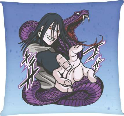 Square Throw Pillow -  Orochimaru - Mfest