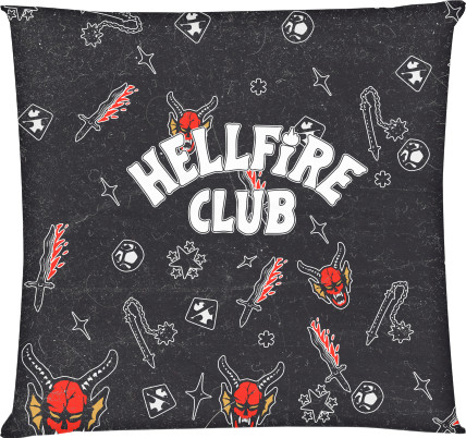 Подушка квадратна - hellfire club [3] - Mfest