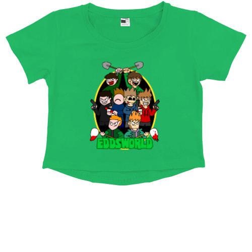 Women's Cropped Premium T-Shirt - Eddsworld 3 - Mfest