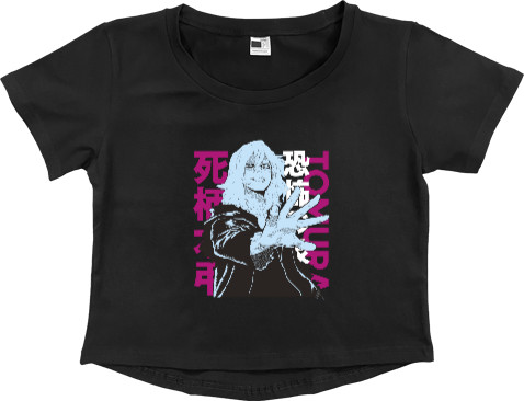 Women's Cropped Premium T-Shirt - Tomura Shigaraki - Mfest