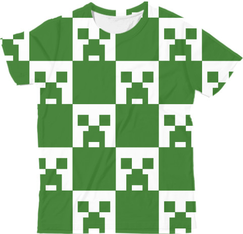 Man's T-shirt 3D - Creeper Minecraft - Mfest