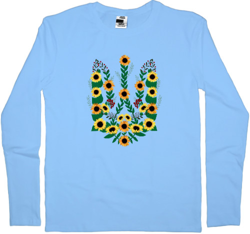 Men's Longsleeve Shirt - Coat of arms with sunflowers - Mfest