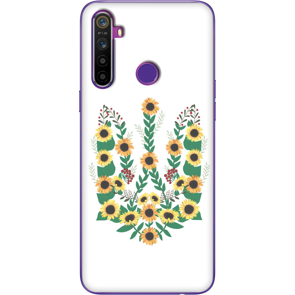 Чехол Realme - Coat of arms with sunflowers - Mfest