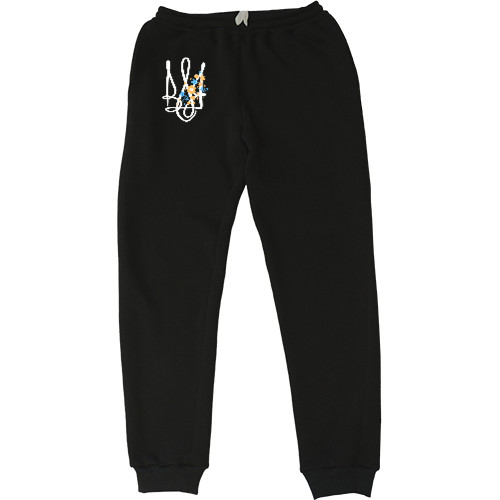 Men's Sweatpants - Coat of arms with flowers - Mfest