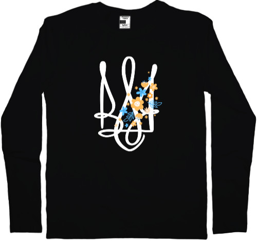 Men's Longsleeve Shirt - Coat of arms with flowers - Mfest