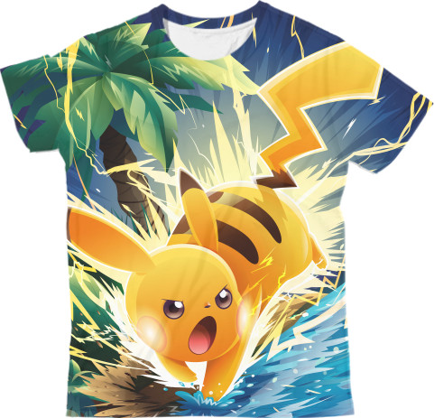 Man's T-shirt 3D - Pikachu 5 - Mfest