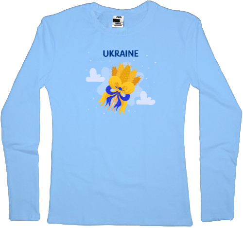 Ukraine with a bouquet