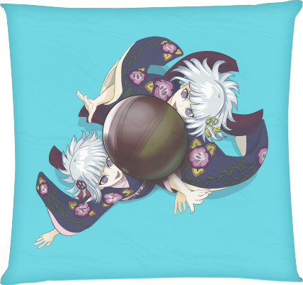 Square Throw Pillow - Sisters Ubuyashiki - Mfest