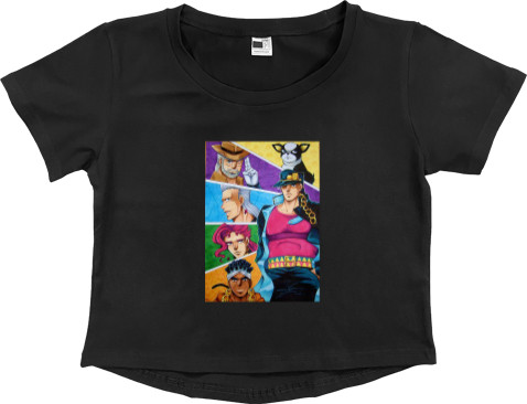 Women's Cropped Premium T-Shirt - JoJo's Bizarre Adventure - Mfest