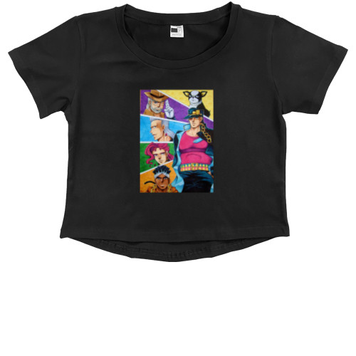 Kids' Premium Cropped T-Shirt - JoJo's Bizarre Adventure - Mfest