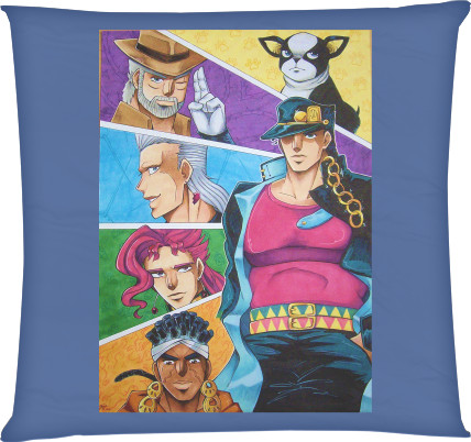 Square Throw Pillow - JoJo's Bizarre Adventure - Mfest