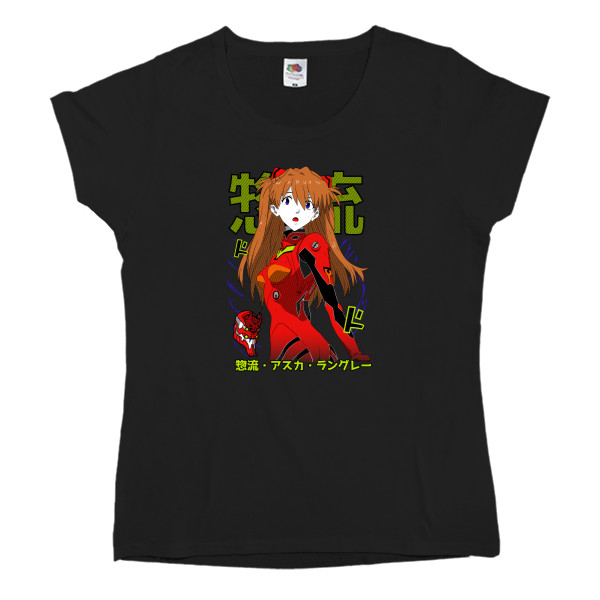 Women's T-shirt Fruit of the loom - Evangelion Asuka - Mfest