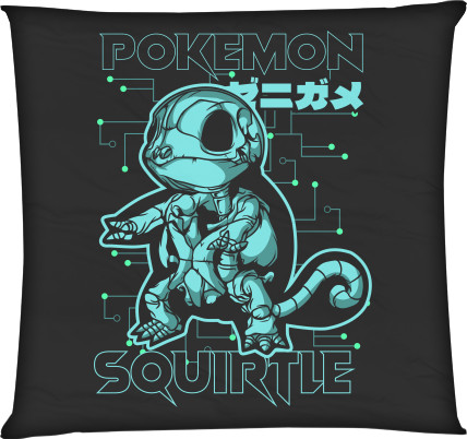 Square Throw Pillow - Squirtle - Mfest