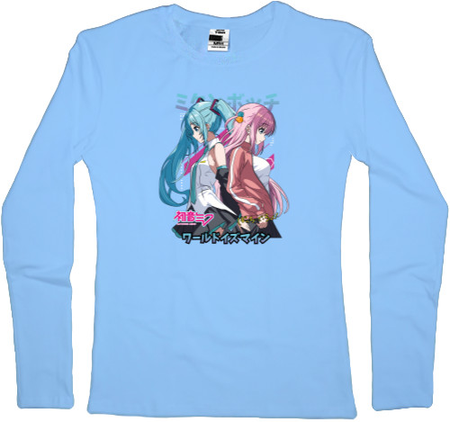 Women's Longsleeve Shirt - Hatsune Miku and Hitori Gotou - Mfest