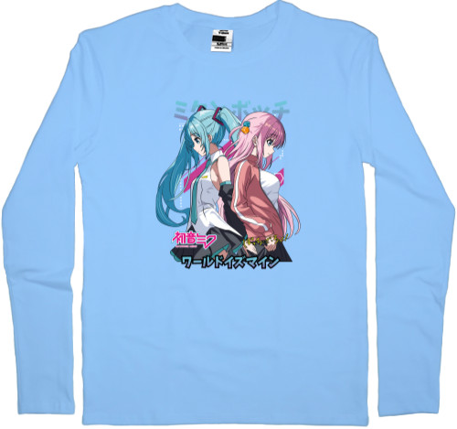 Men's Longsleeve Shirt - Hatsune Miku and Hitori Gotou - Mfest