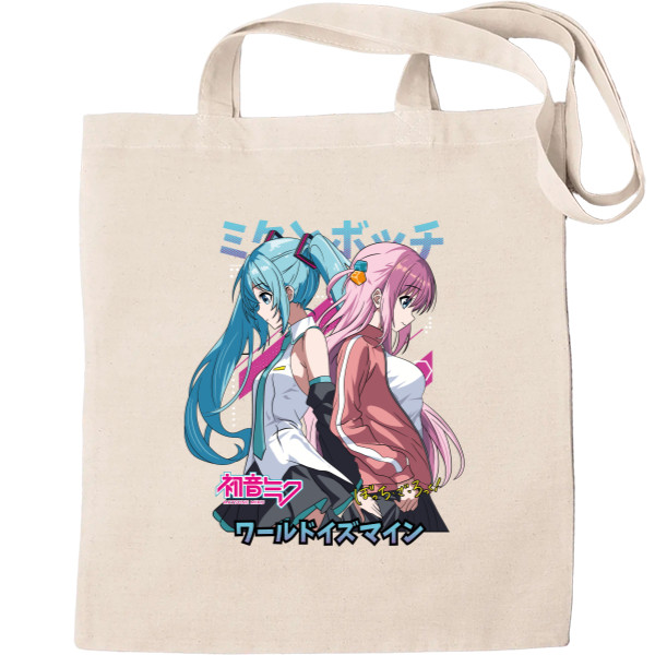 Tote Bag - Hatsune Miku and Hitori Gotou - Mfest