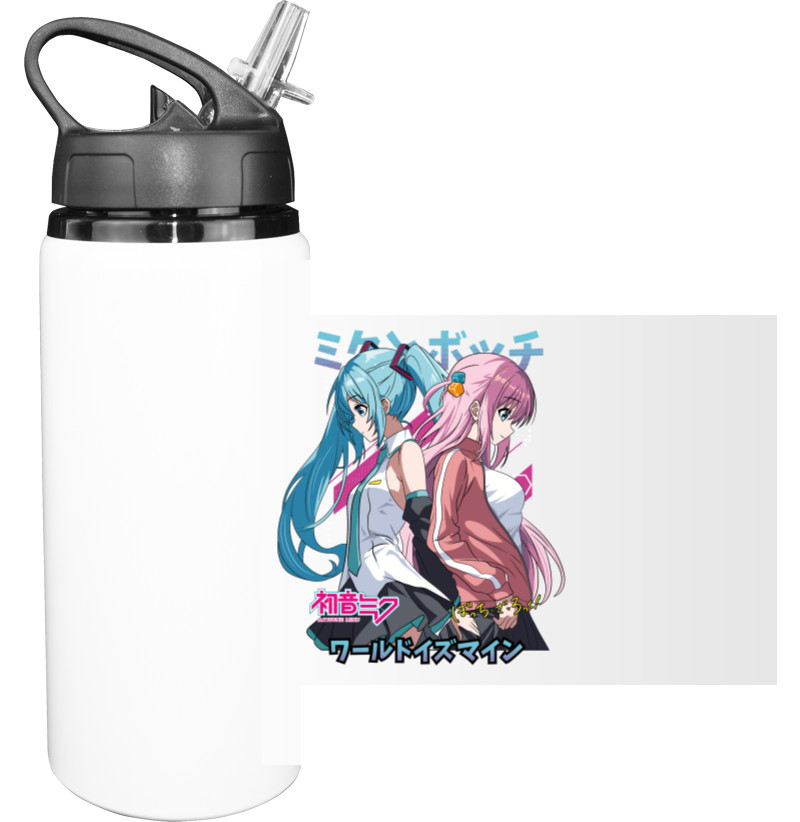 Sport Water Bottle - Hatsune Miku and Hitori Gotou - Mfest