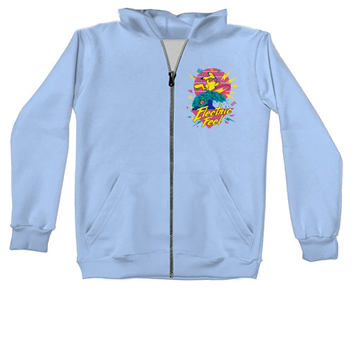 Unisex Zip-through Hoodie - Pokemon Electric Feel - Mfest