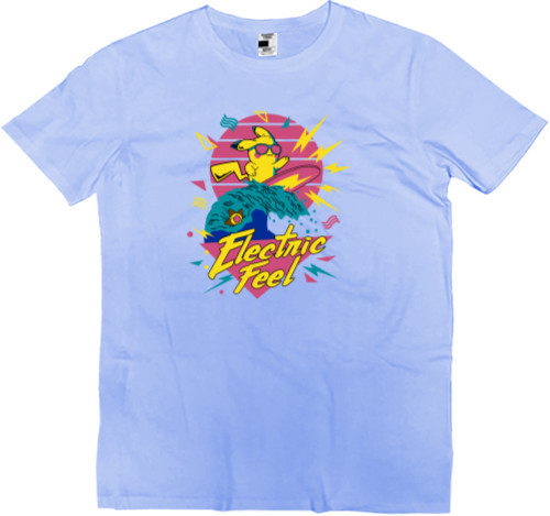 Men’s Premium T-Shirt - Pokemon Electric Feel - Mfest