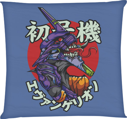 Square Throw Pillow - Eva01 - Mfest