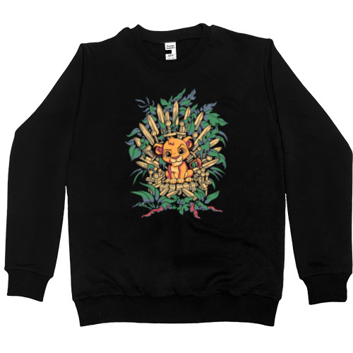 Men’s Premium Sweatshirt -  Lion King on the throne - Mfest