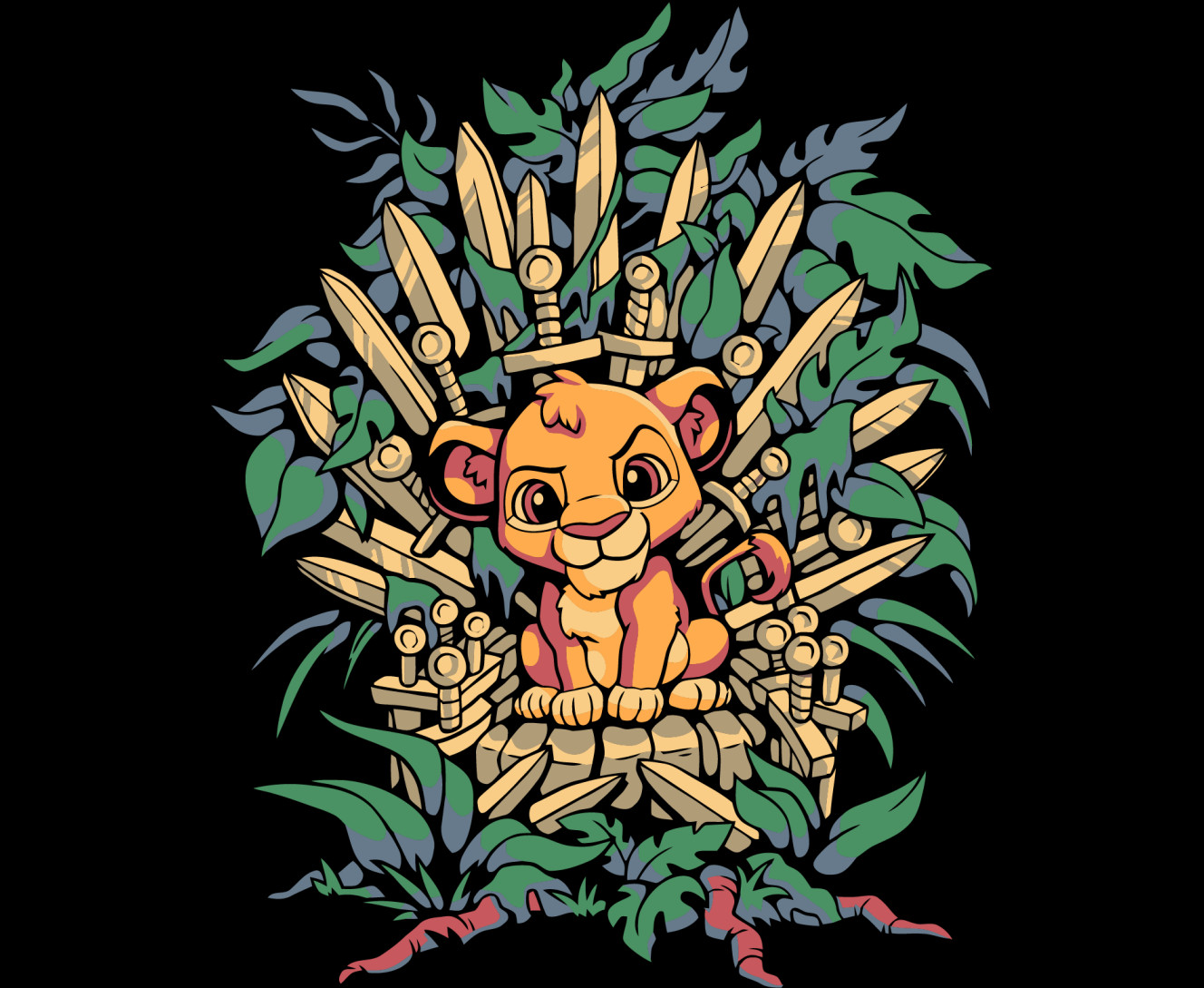  Lion King on the throne