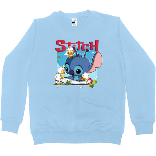 Kids' Premium Sweatshirt - Stitch with a book - Mfest