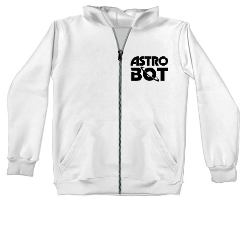 Unisex Zip-through Hoodie - Astro Bot logo - Mfest