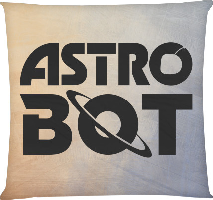 Square Throw Pillow - Astro Bot logo - Mfest