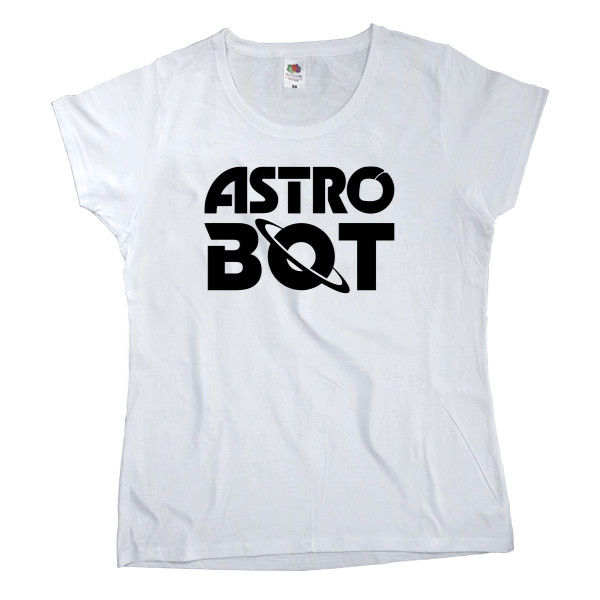 Футболка Класика Жіноча Fruit of the loom - Astro Bot logo - Mfest