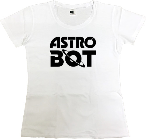 Футболка Преміум Жіноча - Astro Bot logo - Mfest