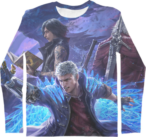 Kids' Longsleeve Shirt 3D -  Devil May Cry  - Mfest