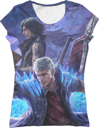 Women's T-Shirt 3D -  Devil May Cry  - Mfest