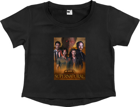 Women's Cropped Premium T-Shirt - Supernatural - Mfest