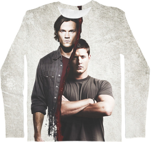 Kids' Longsleeve Shirt 3D - Supernatural 3 - Mfest