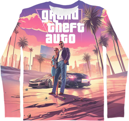 Men's Longsleeve Shirt 3D - Grand Theft Auto - Mfest